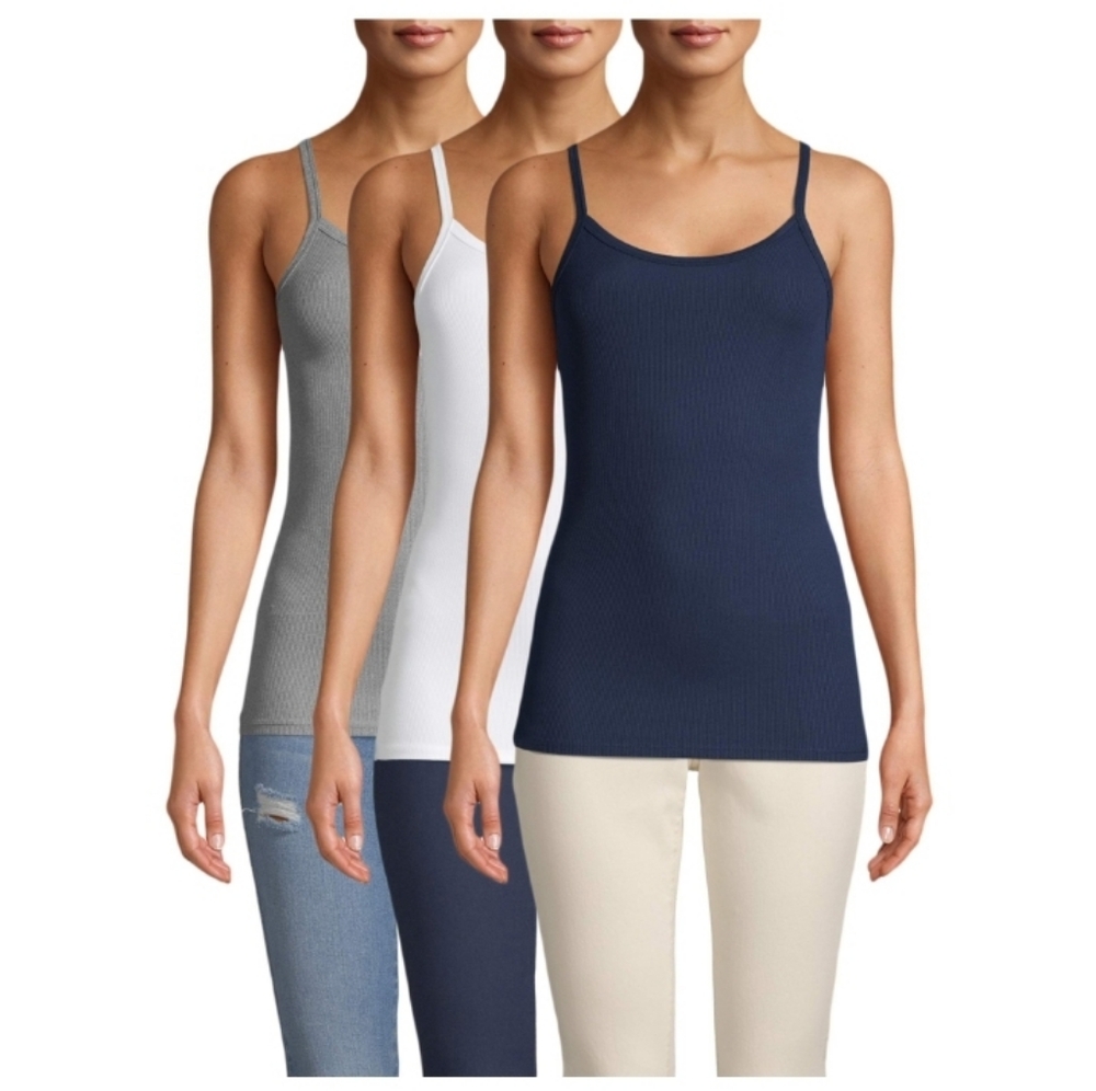 3 Pack of Rib Cami Tank Tops